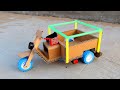 Amazing Cardboard Tuk Tuk Cargo Autorickshaw At Home Simple Creative Idea From Cardboard