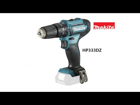 Makita HP333DZ Akumuliatorinis smūginis gręžtuvas 12V MAX, 30/14 Nm, 10mm; Be akumuliatorių ir kroviklio! video