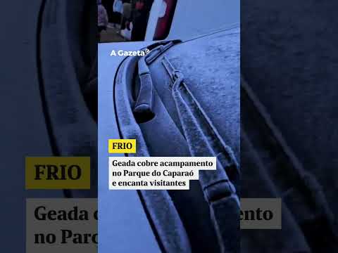 Geada atinge Parque Nacional do Caparaó em Dores do Rio Preto  #shorts #noticias