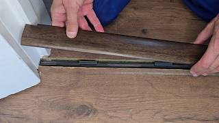 How to install or replace interior door threshold bar
