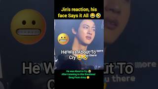 Download lagu Jin's Reaction After Listening 'Running Wild' 😜 From Army 😅 #jin #fypviralシ #bts mp3
