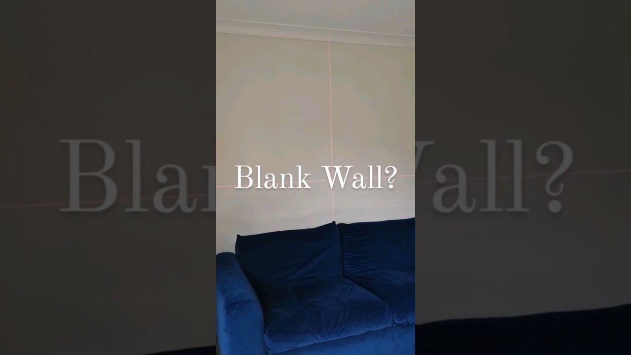 Best way to fill a blank wall 😍 #diy #housetohome #gallerywall #shorts #livingroominspo