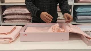 Taç Pike Takımı Jakarlı Adrena Somon Çift Kişilik