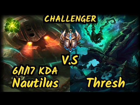 Destiny (NAUTILUS) vs THRESH - 6/1/17 KDA BOTTOM SUPPORT CHALLENGER GAMEPLAY - OC
