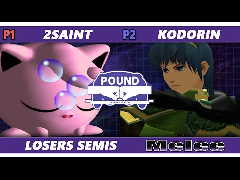 Pound 2021 Losers Semis - 2Saint (Jigglypuff) Vs. KoDoRin (Marth) SSBM Melee Tournament