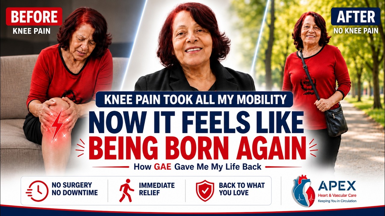 GAE knee pain patient testimonial video preview