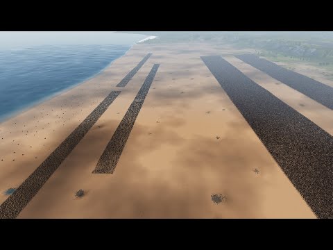 Can U.S ARMY Clear OMAHA BEACH from 1 MILLION Zombie Infestation! - Ultimate Epic Battle Simulator 2