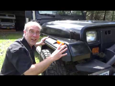 1995 Jeep Wrangler YJ Restoration Upgrades Reviews - Fenders, Bumper, Seats, Wipers...