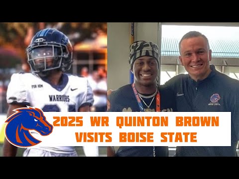 Boise State Offers 2025 WR Quinton Brown During Visit | Argyle (TX)