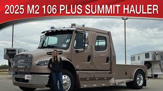 A preview image of the linked video showcasing 2025 Freightliner M2 106 Plus Summit Hauler