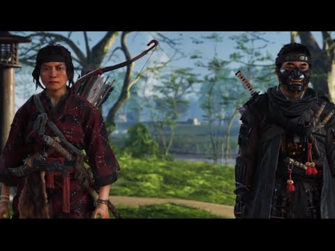 Ghost of Tsushima mask on gameplay walkthrough - Yuna Tales #01 Loose ends