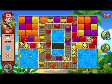 Lost Island Blast Adventure Level 2406 NO BOOSTERS - A S GAMING ✔️