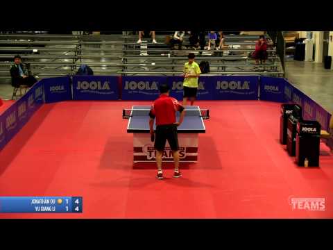 2013 JOOLA/NATT Teams Preliminary Round Robin: Jonathan Ou vs Yu Xiang Li