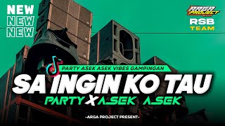 Download lagu DJ SA INGIN KO TAU_PARTY ASEK‼️VIBES GAMPINGAN VIRAL TIKTOK || BY ARGA PROJECT  mp3
