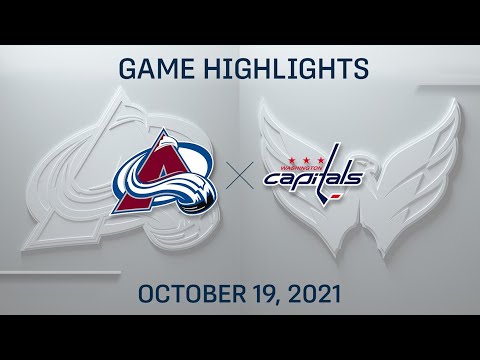 Colorado Avalanche vs Washington Capitals ▶️ Oct 19, 2021