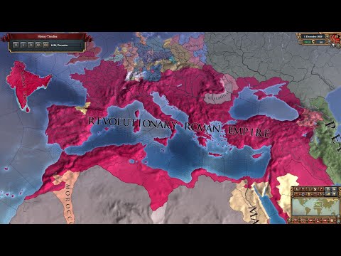 [EU4] Milan to Italy to Roman Empire Timelapse 1.30