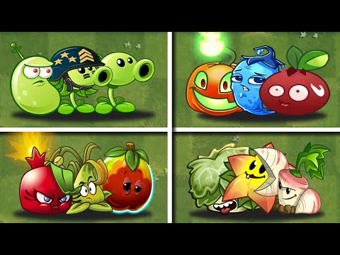 Random 4 Team Plants Battlez - Which Team Will Win? - PVZ 2 Team Plants