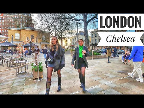 London Chelsea Walk, Kensington Walk, Sloane Square to High Street Kensington via South Kensington.