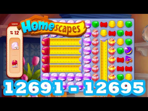Homescapes Level 12691 - 12695 HD 3 - match puzzle Gameplay | android | IOS | 12692 | 12693 | 12694