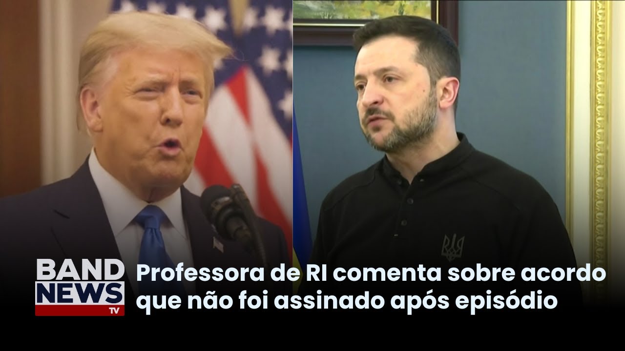 Trump e Zelensky batem boca diante da imprensa l BandNews TV