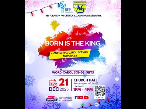 CAROLS SERVICE ||  RESTORATION AG HANNOVER GERMANY 21TH DECEMBER 2025.