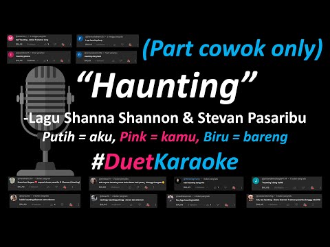 Shanna Shannon & Stevan Pasaribu - Haunting (Duet Karaoke Version) | Cover | Part Cowok Only