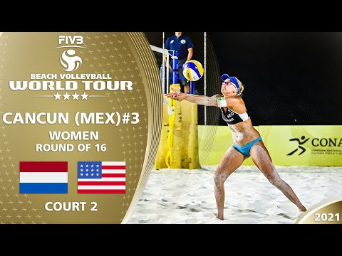 van Iersel/Ypma vs. Stockman/Kolinske - Women's R16 | Full Match | 4* Cancun 2021 #3