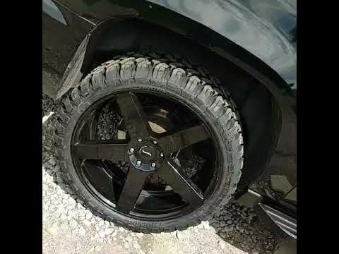 24\" status 33s mud terrain rbp MT tires rims ulohos indianapolis chevy suburban