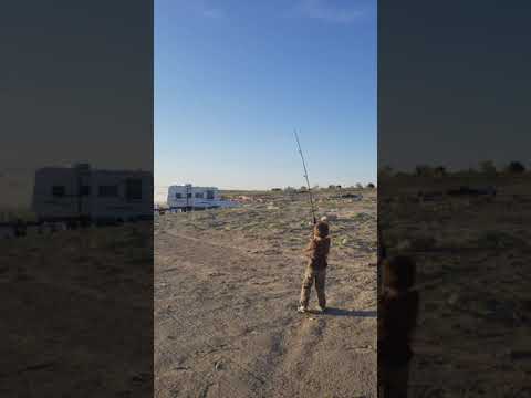 Hook a kite to a fishing pole and you're set