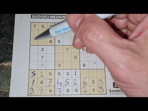 Daily Sudoku practice continues. (#2390) Medium Sudoku puzzle. 02-27-2021