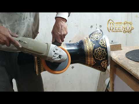 The last stage of finishing the darboka 👏 طبلة