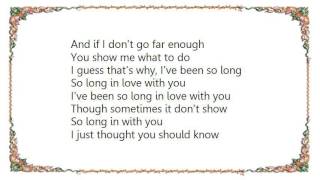 John Farnham - So Long in Love Lyrics