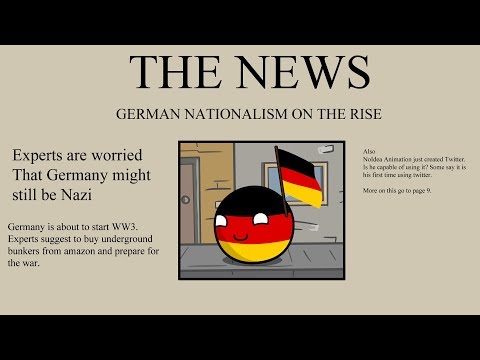 イギリスはビールを飲むとドイツのナショナリズムになる - Countryballs (UK drinks beer and German nationalism - Countryballs)
