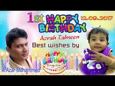 Azrah Tahseen Birthday Add By Thiruna karthi