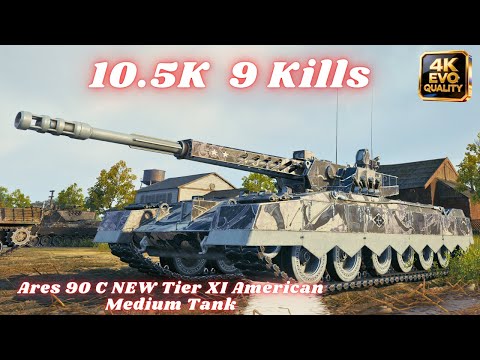 Ares 90 C NEW Tier XI American Medium Tank 10.5K Damage 9 Kills  World of Tanks