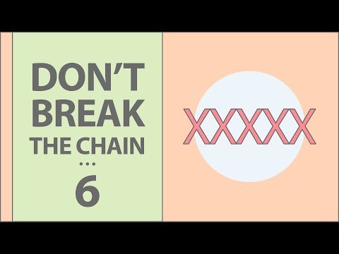 培養好習慣的簡單竅門｜不破不立的方法 (A Simple Trick to Develop Good Habits that Stick and Break Bad Ones | Don't Break the Chain Method)