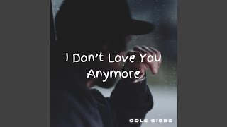 I Don't Love You Anymore