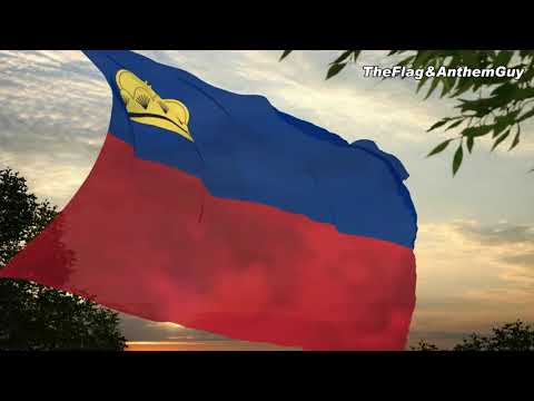 Flag and anthem of Liechtenstein (1937-1963) [CC]