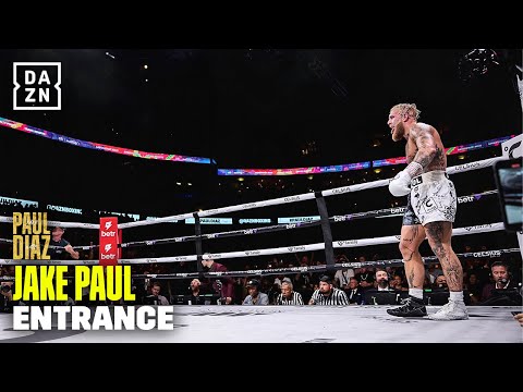 Jake Paul Makes His Way to the Ring Against Nate Diaz