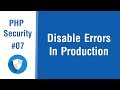 PHP Security Tips In Arabic 07 Disable Error In Production Environment