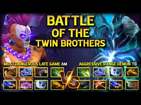 BATTLE OF THE TWIN BROTHERS | Most Dangerous Late Game Carry Anti Mage Vs. Aggressive Range Demon TB