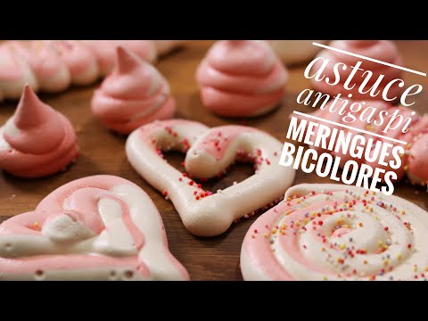 Fragrant Bicolored Meringues (Red Hearts)