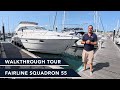 Fairline Squadron 55 Full Walkthrough Tour On A Classic Flybridge Cruiser