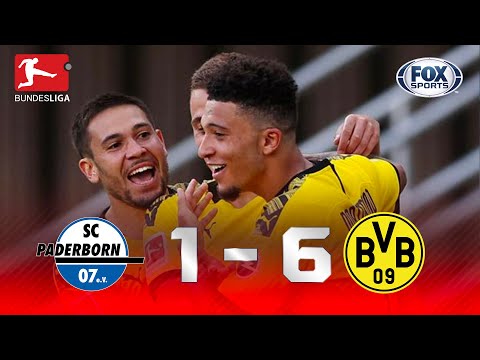 GOLEADA E SHOW DO SANCHO! Melhores momentos de Paderborn 1 x 6 Borussia Dortmundo pela Bundesliga