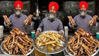 अमृतसर का फेमस मटन खरोड़ा BULK MAKING OF MUTTON KHARODE / PAYA @ BUBBY FISH & CHICKEN | STREET FOOD
