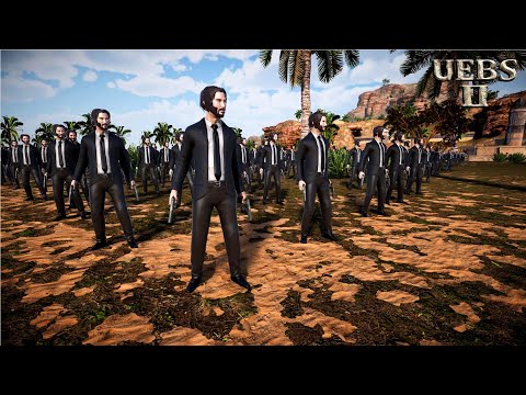 NEW UNIT | 20,000 JOHN WICK vs 1,000,000 PUPPET TERRORISTS | Ultimate Epic Battle Simulator 2 UEBS 2