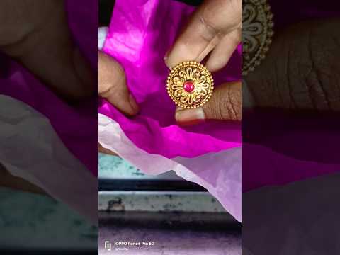 Latest gold ring design for female and hallmark in india #viral #gold #goldjewellery #reels