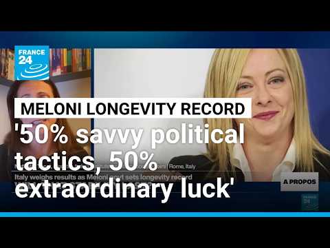 '50% savvy political tactics, 50% extraordinarily good luck' - the formula to Meloni's success?