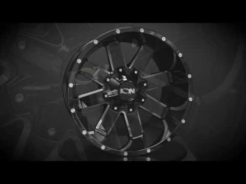ION ALLOY WHEELS - STYLE 141 - BLACK W/ MILLED SPOKES