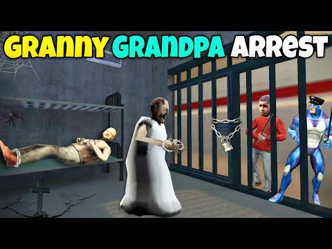 Granny Grandpa Arrested On Vice Town Jail | In Rope Hero Vice Town | Junnu Malik Gaming